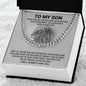 To My Son | I Will Always Love You - Cuban Link Chain