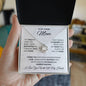 To My Loving Mom | I Love You With All My Heart -Love Knot Necklace