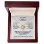 To My Loving Mom | I Love You With All My Heart -Love Knot Necklace