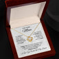 To My Loving Mom | I Love You With All My Heart -Love Knot Necklace