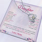To My Lovely Daughter | Always Keep Me In Your Heart - Forever Love Necklace